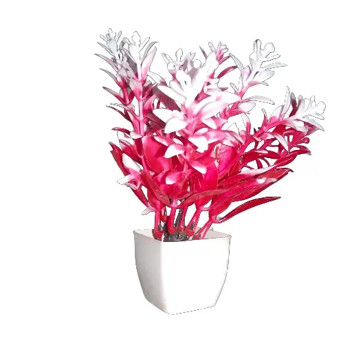 Red artificial flowers